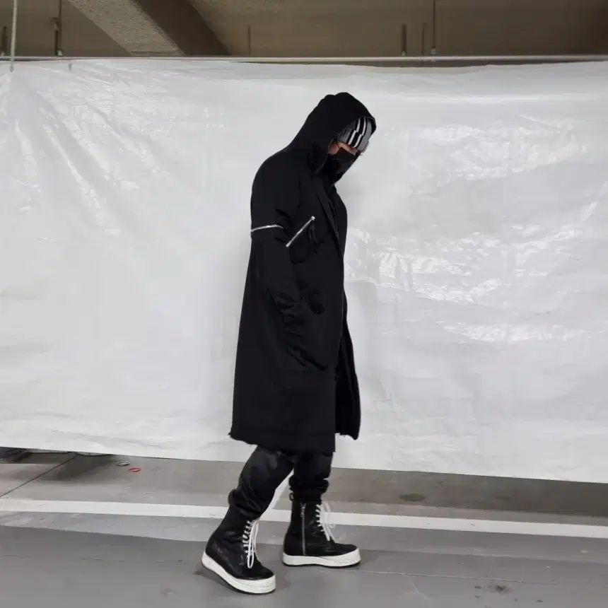 DIRAIN ブラック モッズコート リックオウエンスやJULIUSが好きな方