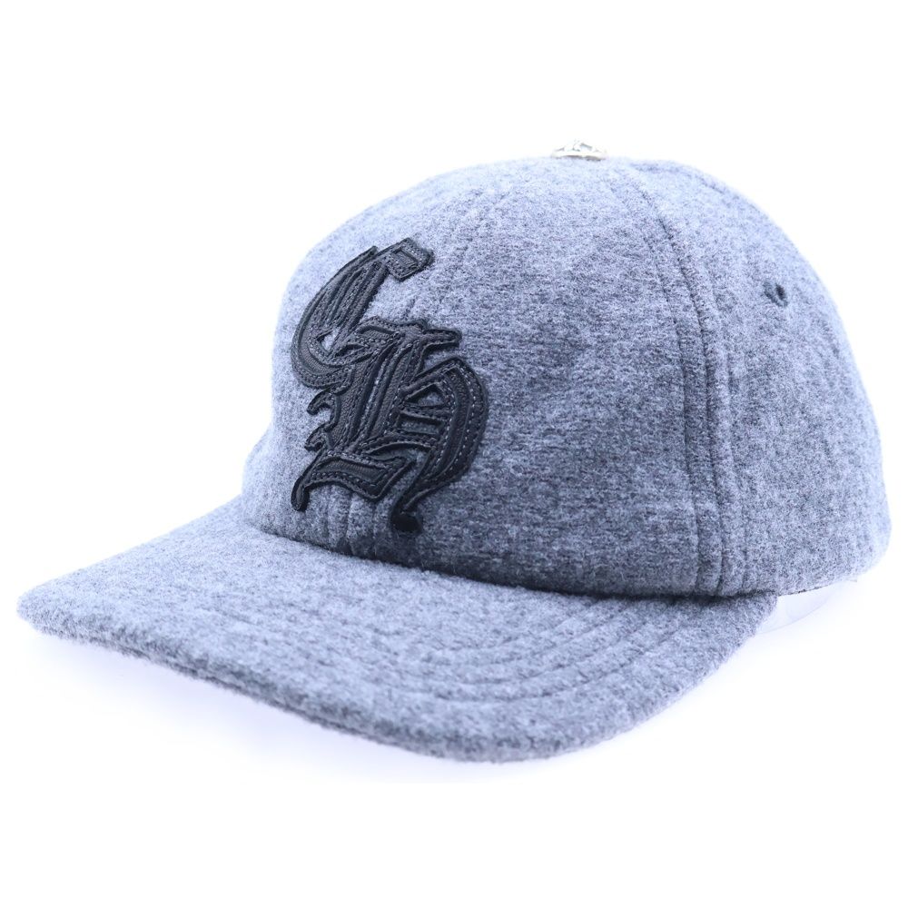 Chrome Hearts クロムハーツ CH レザーパッチウールキャップ F グレー 
