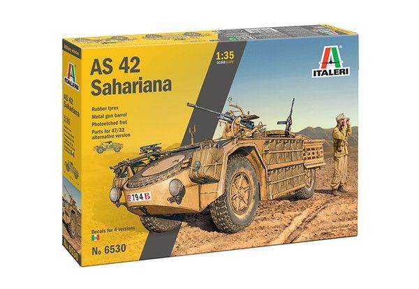 新品 イタレリ 1/35 WW.II イタリア軍 装輪偵察車 カミオネッタ AS42 サハリアーナ プラモデル IT6530 [佐川急便]
