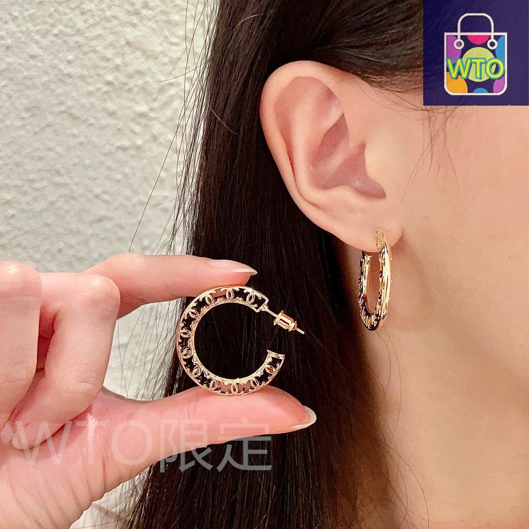 今日特価】CHANEL シャネル 中古 ダブル C イヤリング