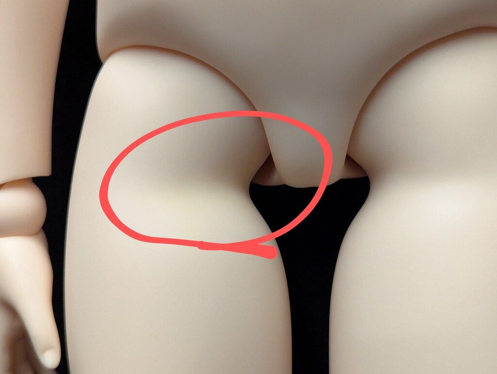 DDⅡベースボディ　M胸　ホワイト肌 MDD ディーラー製男子胸パーツフレッシュ肌 ボークス DD ベースボディ