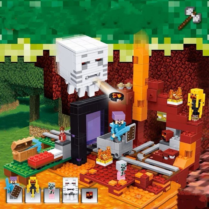 LEGO レゴ マインクラフト マイクラ 風 ブロック 互換 闇のポータル