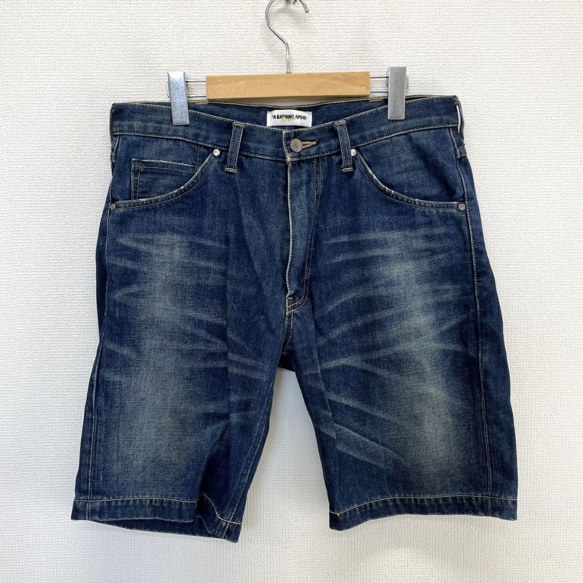 APE デニムハーフパンツ A BATHING APE ア ベイシング エイプ デニムハーフパンツ ショート
