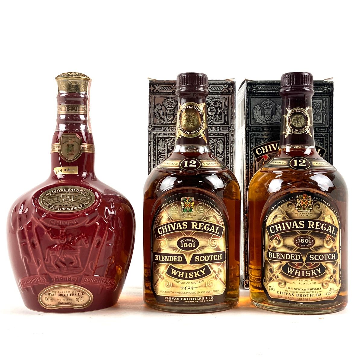 3本 シーバスブラザーズ CHIVAS BROTHERS ロイヤルサルート 21年 シーバスリーガル 12年 スコッチ 700ml ウイスキー セット  【古酒】 - メルカリ