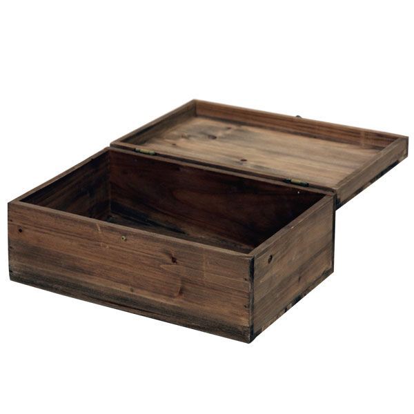 新品 未使用 送料無料 木製ボックス 蓋付 moku ブラウン