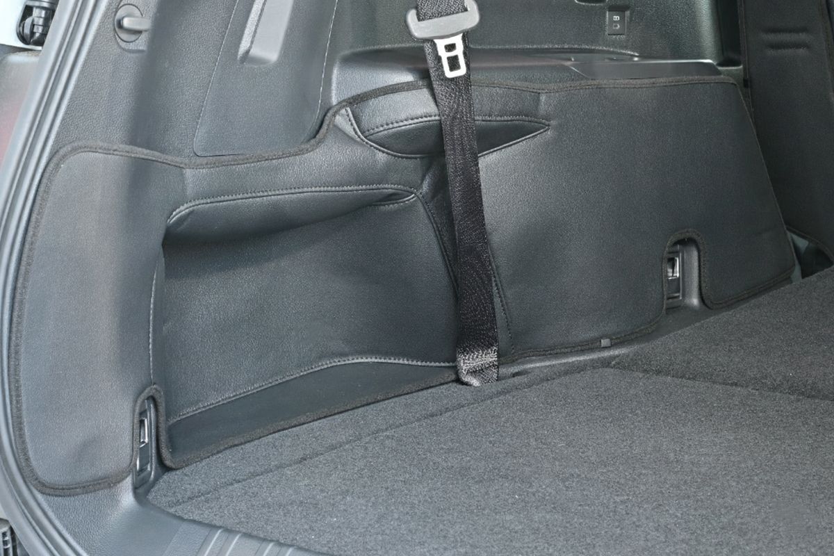 ランドクルーザー 250 ランクル 7人乗り ラゲッジ サイドカバー ブラックレザー 保護 汚れ防止 マジックテープ取付 PVC LC250 ラゲージ