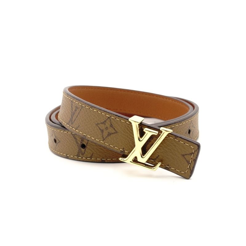 ルイヴィトン LOUIS VUITTON モノグラム リバース ベルト ブラウン PVC レザー リバーシブル サイズ 65|26 7-9-075