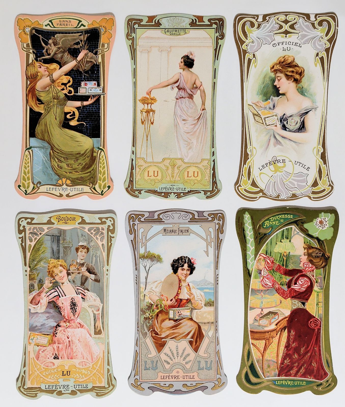 LU ビスケット フランス　ヴィンテージ 陶器 プレート　コースター　セット LU ビスケット フランス ヴィンテージ 陶器 プレート コースター