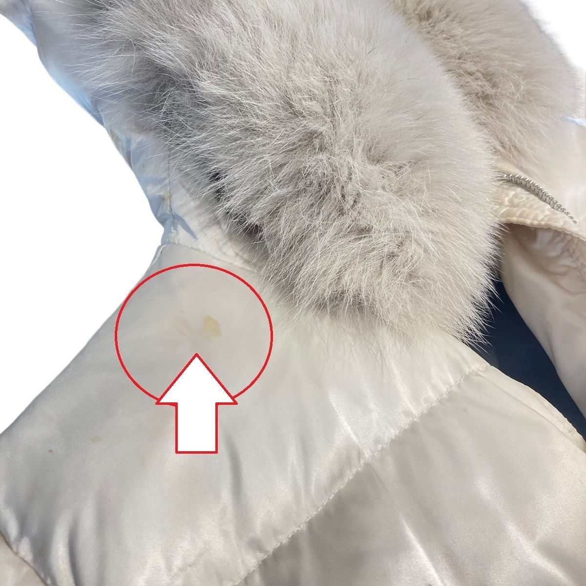 中古】 PRADA プラダ FOXファーダウンジャケット 28G060 レディース 40 