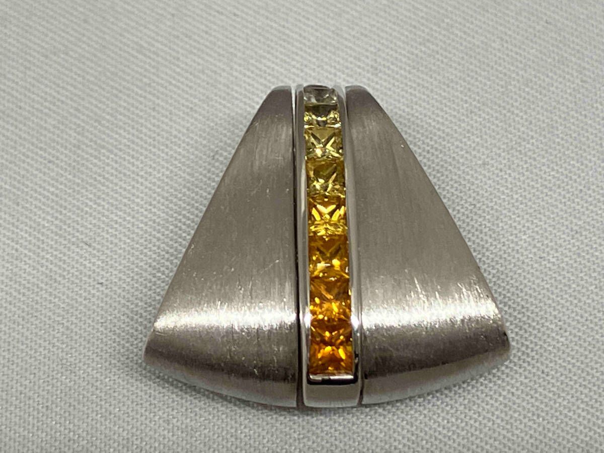 ペンダントトップ K18WG 総重量約9.1g
