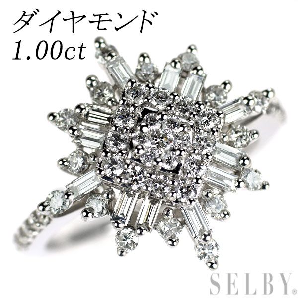 1円～ K18WG ダイヤモンド リング D0.85ct SELBY K18WGダイヤリング0.50ct K18WG ダイヤモンド リング 0.50CT K18WG