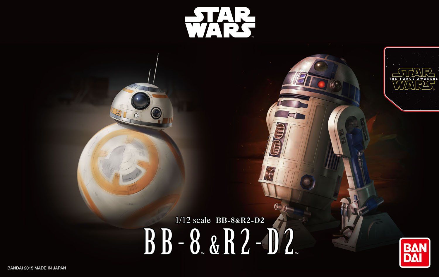 スター・ウォーズ BB-8 & R2-D2 1/12スケール プラモデル 【公式通販】