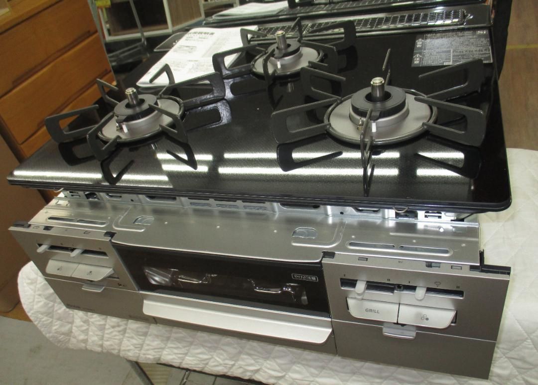 R334 Rinnai リンナイ グリル付きビルトインガスコンロ 都市ガス用