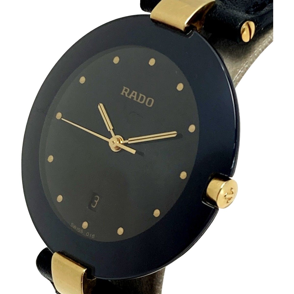 RADO ラドー クポール ダイヤスター デイト 129.3575.4 ブラック 