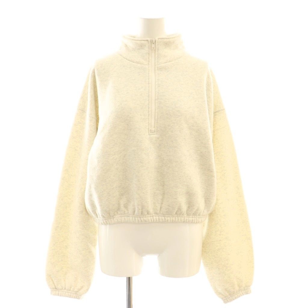 シールームリン SeaRoomlynn Volume Sweat ハーフZipトップス トレーナー 裏起毛 F グレー |AT OS