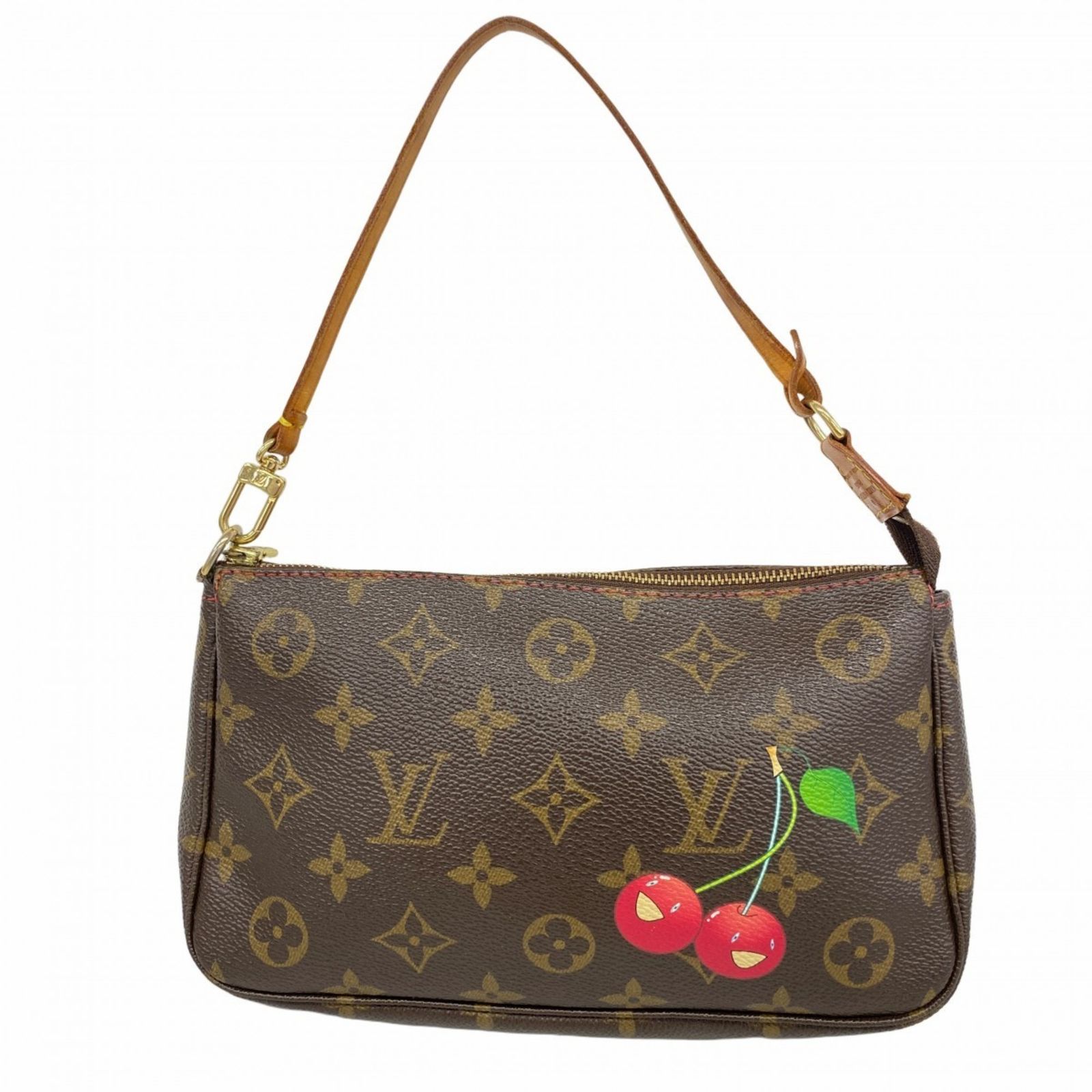 ルイ ヴィトン Louis Vuitton ルイ ヴィトン ポーチ モノグラム チェリー ポシェットアクセソワール M95008 ブラウンレディース