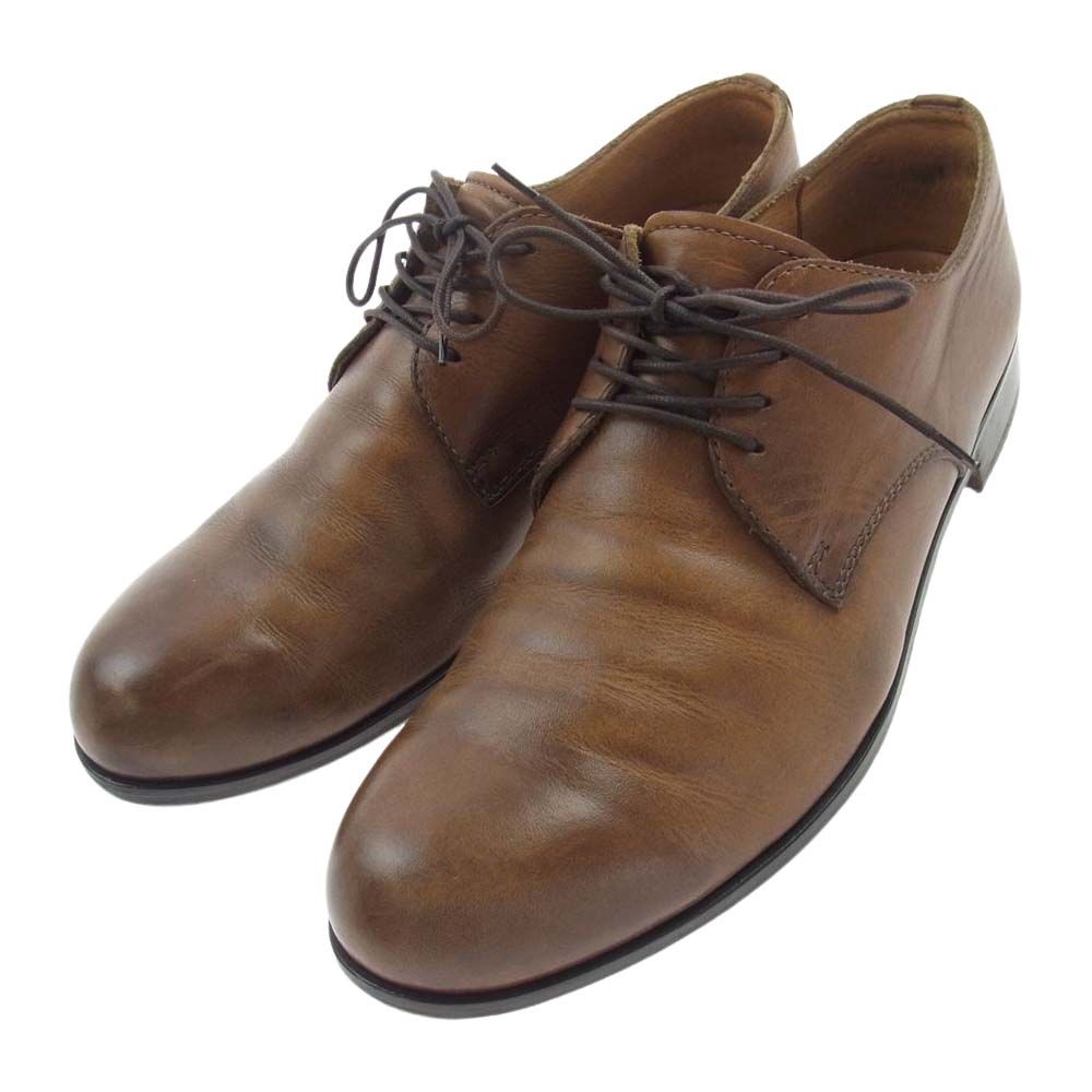 パドローネ PADRONE ドレスシューズ PU7358-2001-11C DERBY PLAIN TOE SHOES ダービー プレーン トゥ シューズ ブラウン系 40