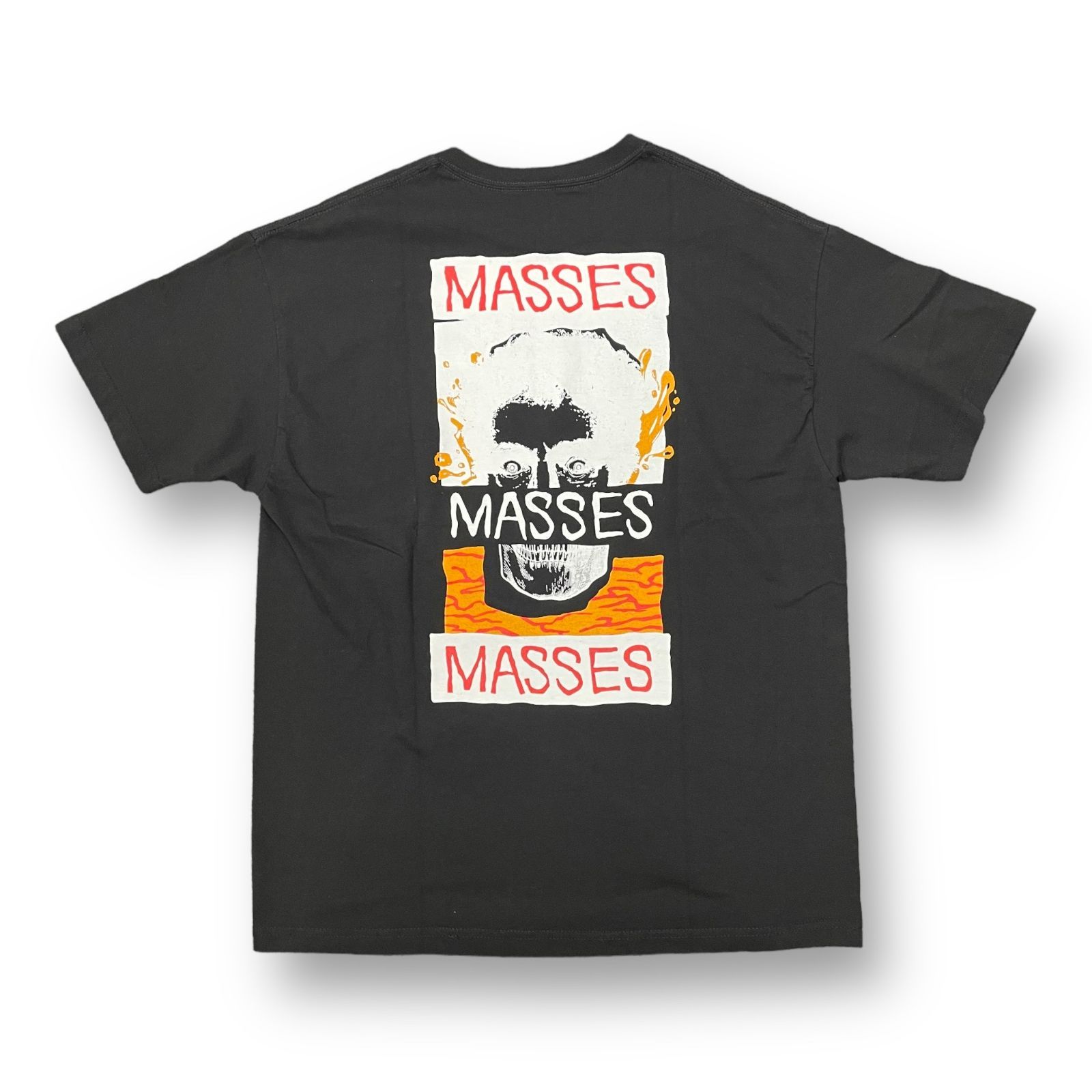 定価9900円 未使用 MASSES T-SHIRT S/S MASS MAN プリント クルー