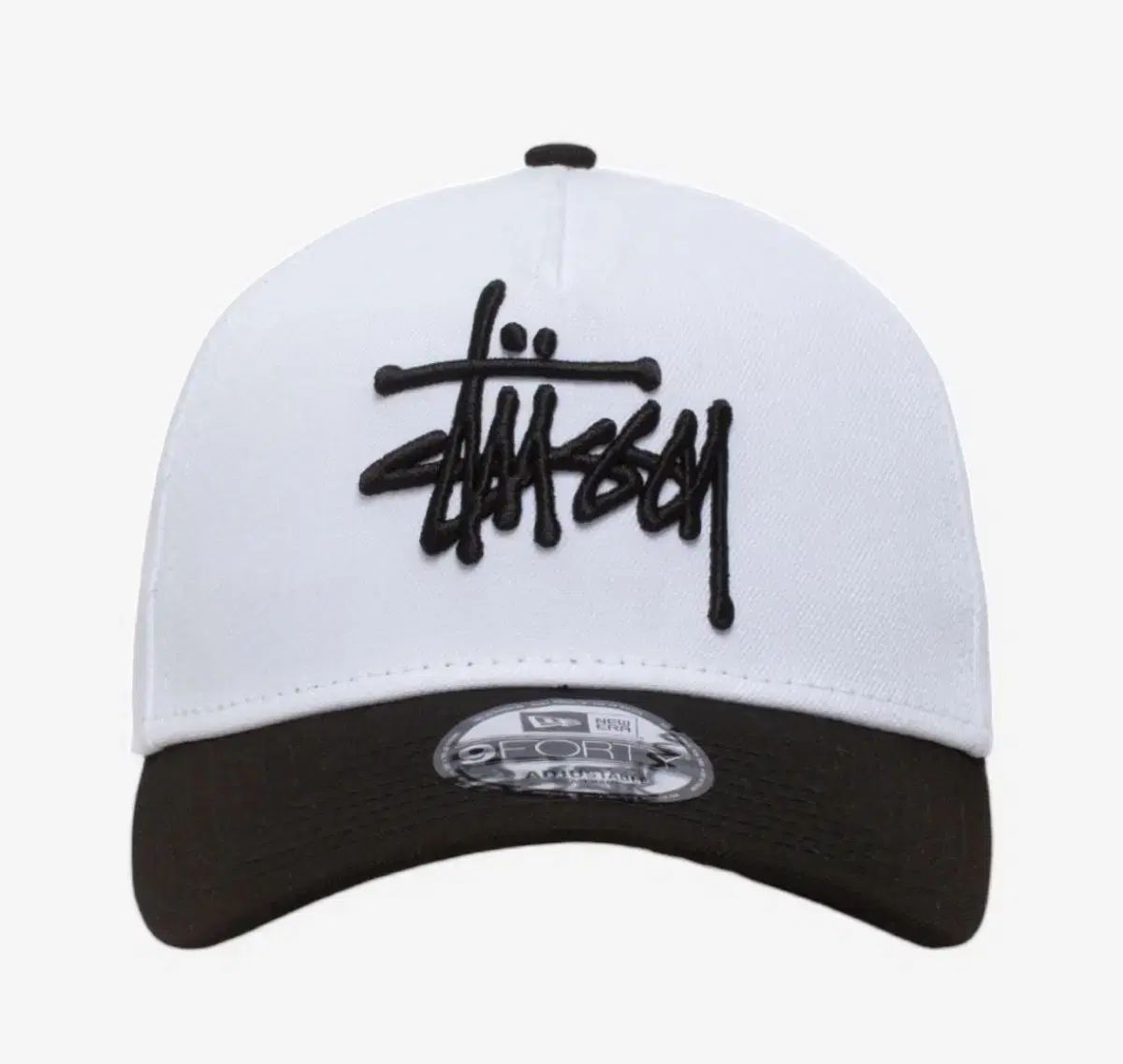 STUSSY ステューシー NEW ERA ニューエラ ボールキャップ ホワイト-ブラック