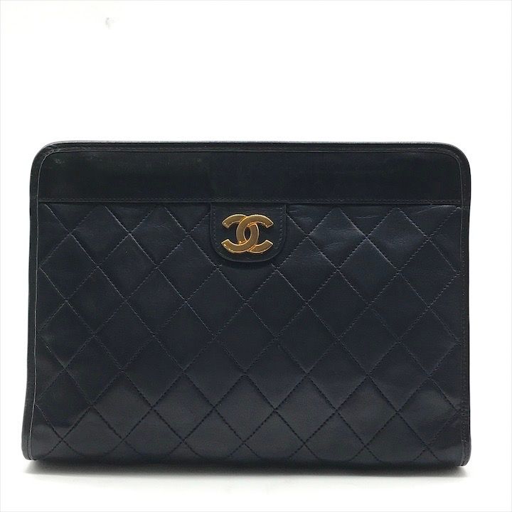 良品 CHANEL シャネル ココマーク ラムスキン ミニマトラッセ