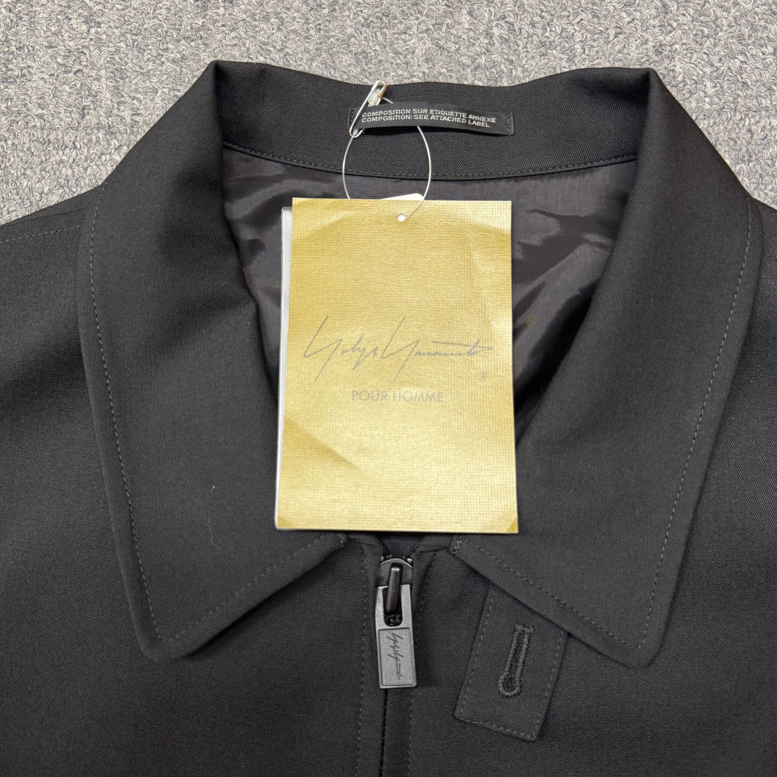 参考上代126500円 未使用品 Yohji Yamamoto 24AW WOOL GABARDINE