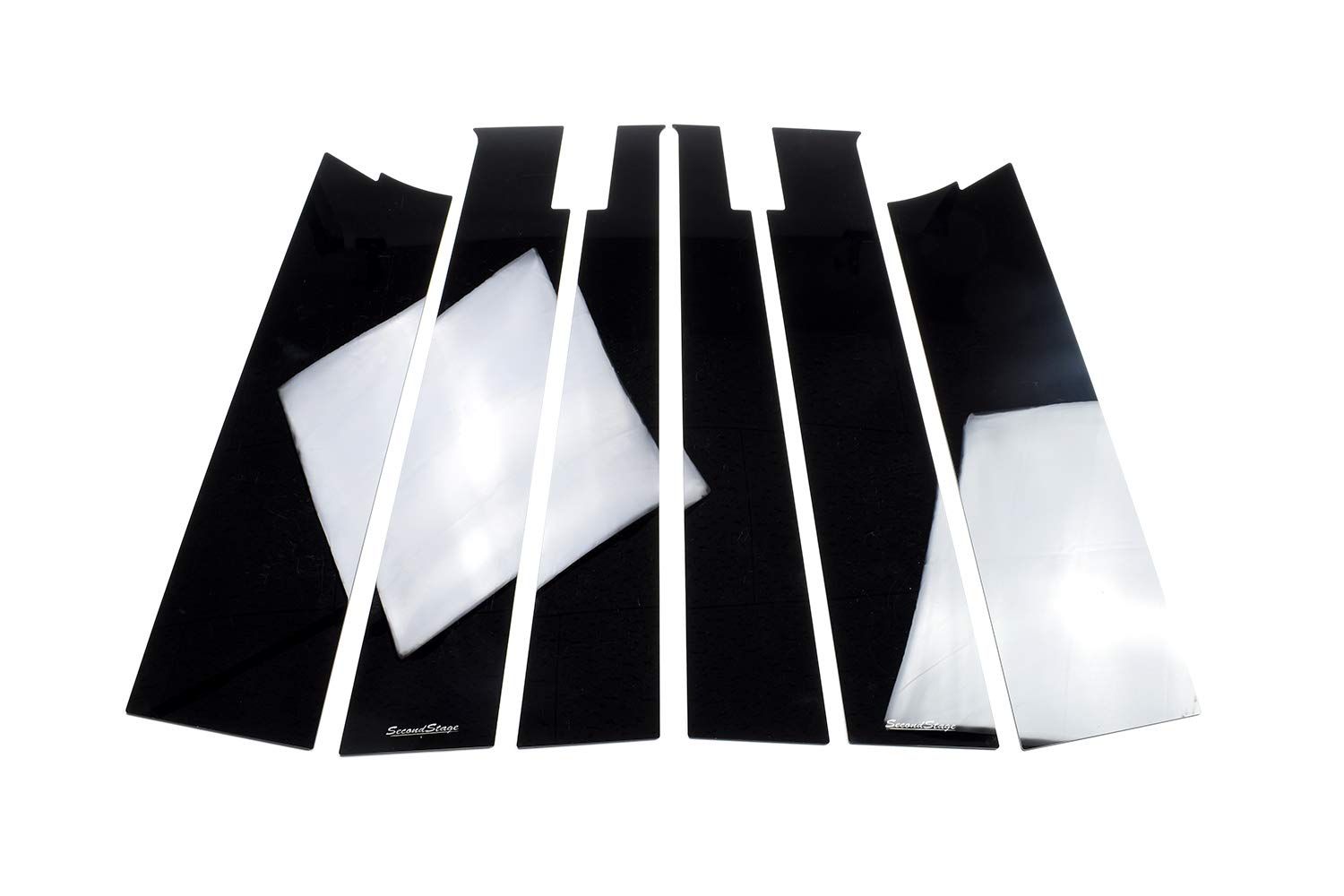 SecondStage セカンドステージ ピラーガーニッシュ 純正バイザー装着車 ピアノブラック SHN0186BLK