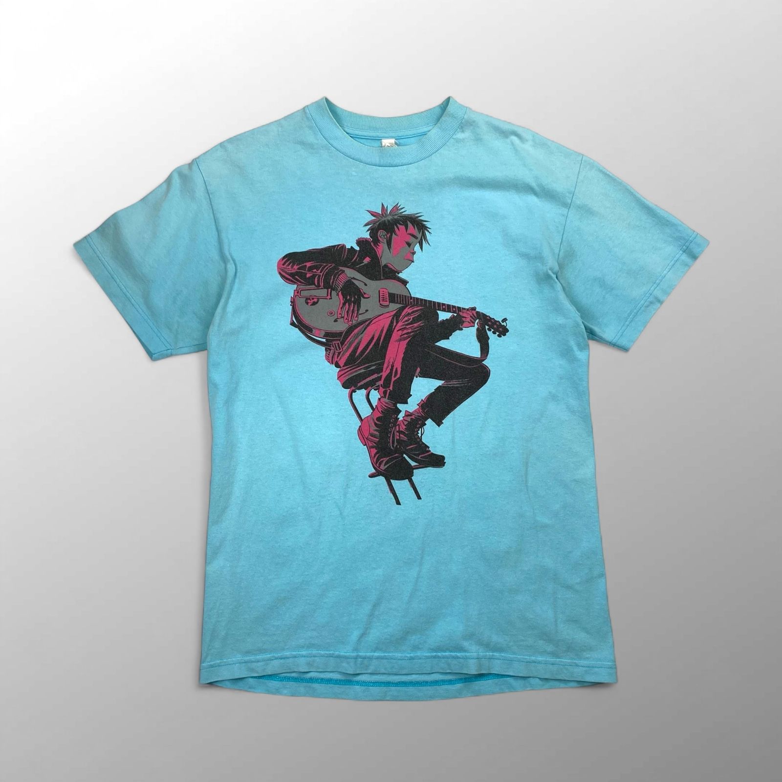 00's GORILLAZ ゴリラズ ロックバンドTシャツ ヴィンテージ アニメ GORILLAZ ゴリラズ バンドTシャツ バンT メンズXS 古着