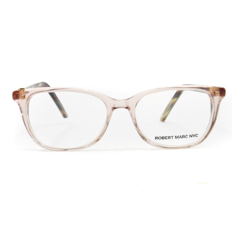 ロバートマーク ニューヨーク Robert Marc NYC 眼鏡 めがね 伊達メガネ セルフレーム フルリム 1005 クリアピンク系 49□18-140