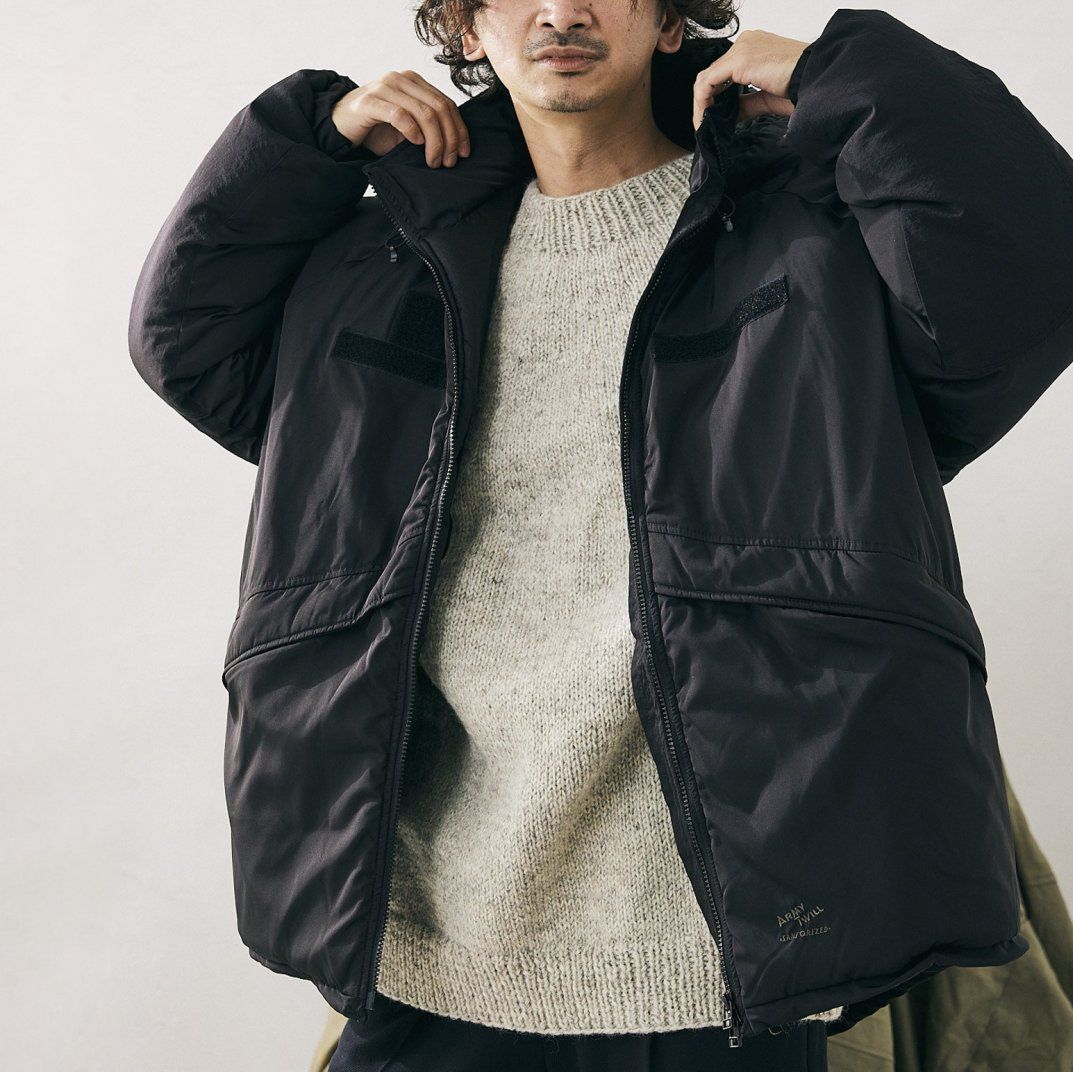 ARMY TWILL (アーミーツイル) 21011464750040 JS Relume別注 LEVEL7 モンスターパーカー ユニセックス ブラック M