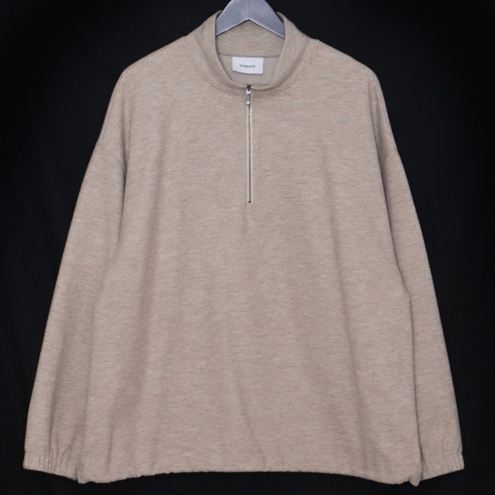 IROQUOIS DOUBLE FACE JERSEY HALF ZIP サイズ2 ベージュ 178204