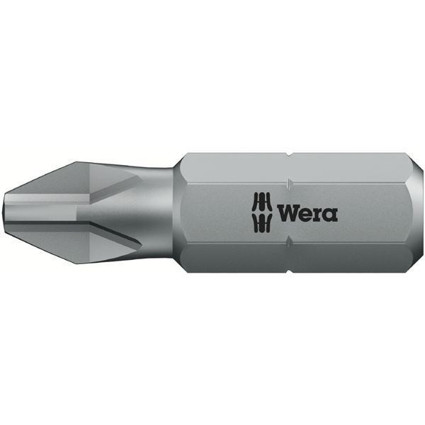 WERA ヴェラ 100本入 プラスネジ用 ドライバービット 差込6.35mm 刃先サイズPH2 全長25mm 072441 工具 ツール DIY 作業工具 道具