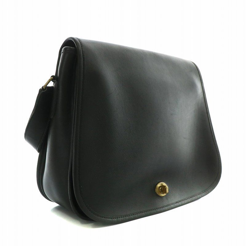 オールドコーチ　ワンショルダー バッグ　レザー　黒　ゴールド金具　チャーム付き COACH コーチ オールドコーチ トートバッグ ワンショルダー