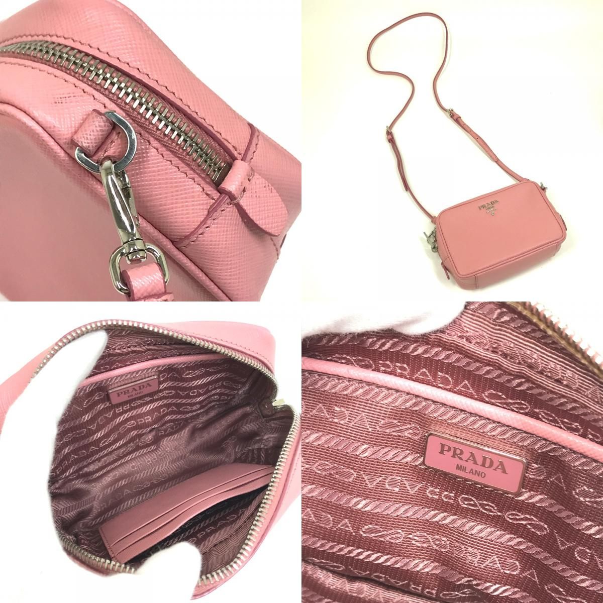 PRADA プラダ ショルダーバッグ ショルダーポーチ 1NF674 サフィアーノ 