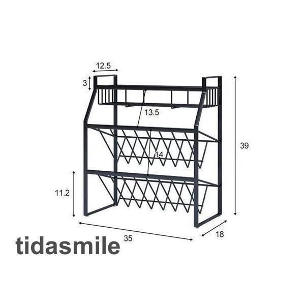 調味料ラック キッチン収納 3段 スパイスラック 収納棚 収納ラック