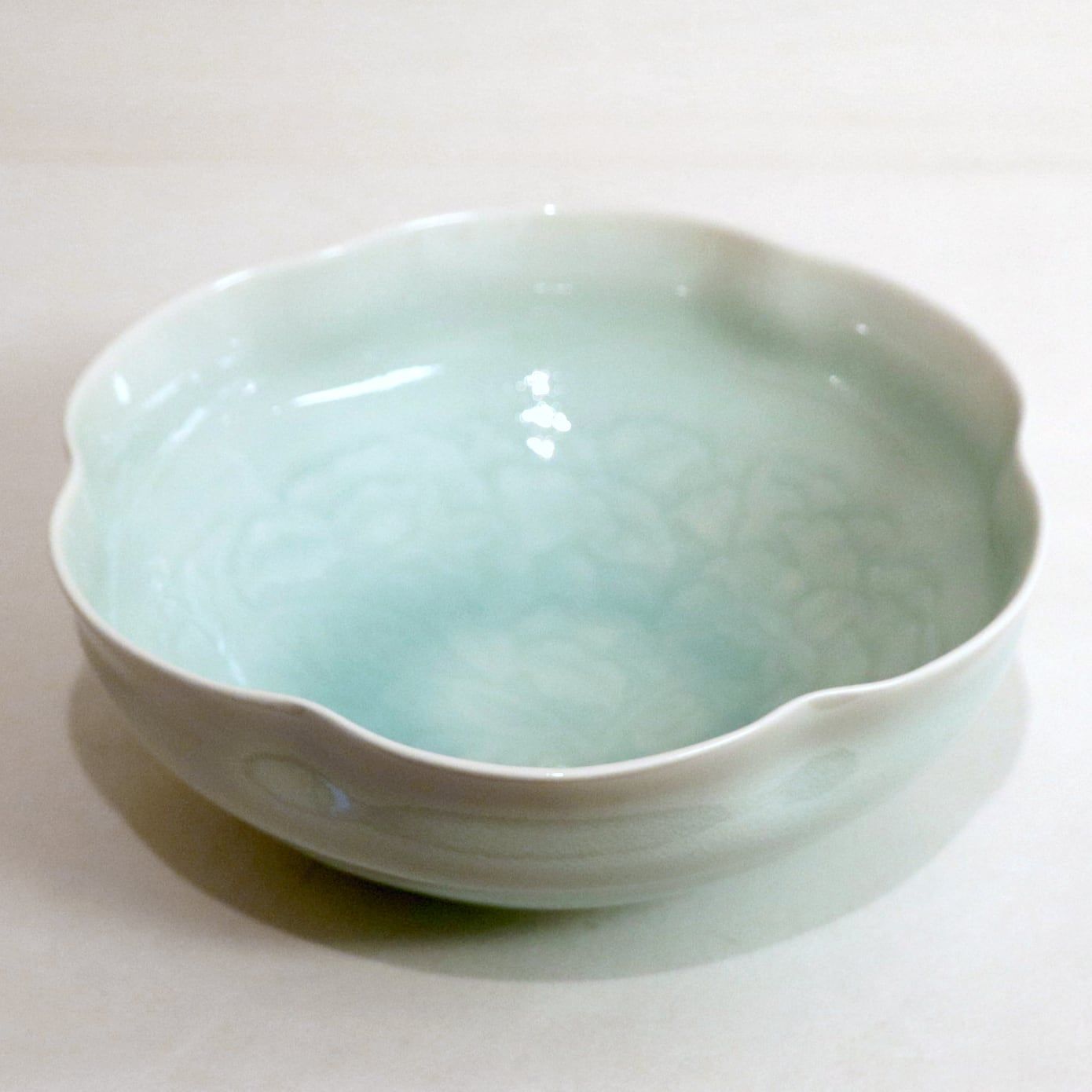 快山窯・青白磁・菓子鉢・No.200704-72・梱包サイズ60 - メルカリ