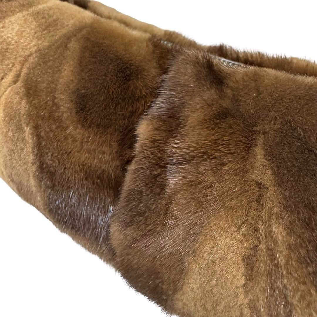 TOD'S トッズ ファー×パイソン型押 レザー ワンショルダーバッグ