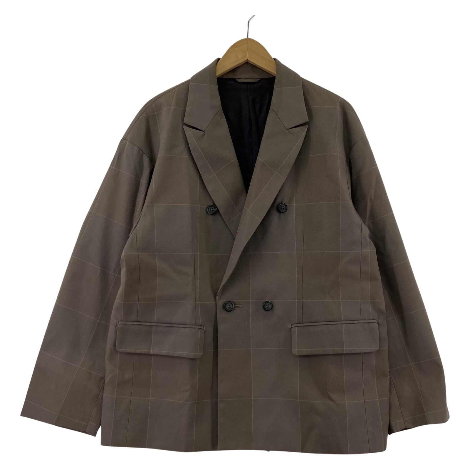 STUDIOUS ステュディオス チェック ワイド ダブルジャケット size2 