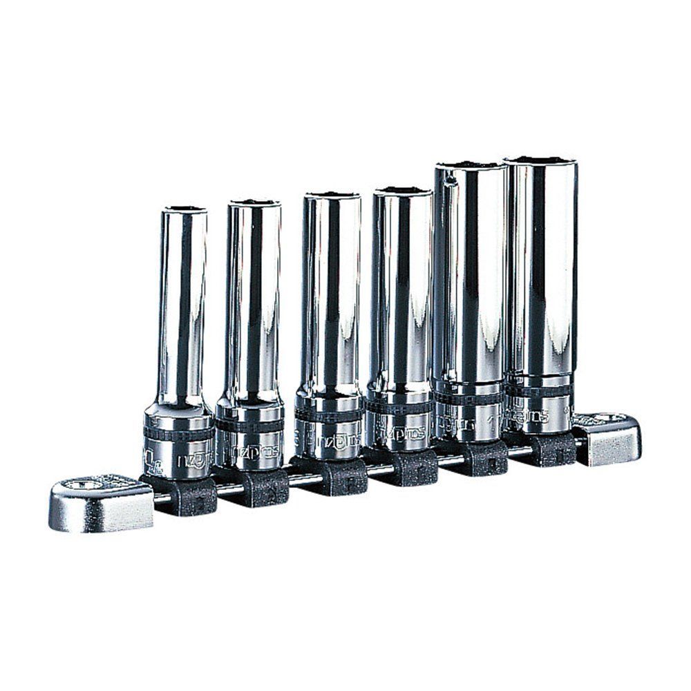 京都機械工具 KTC ネプロス 12.7mm 1|2インチ ディープソケット セット 6個組 NTB4L06A