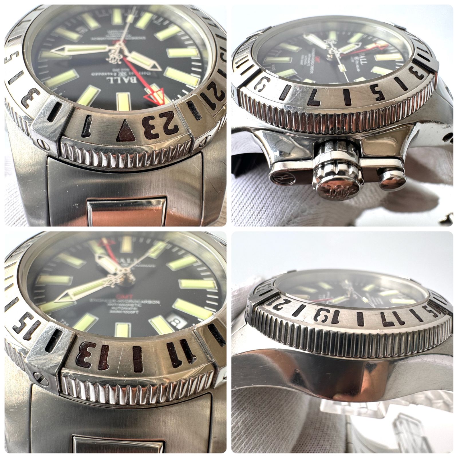 ボールウォッチ エンジニア ハイドロカーボン GMT メンズ GM2098C-SCAJ-BK 新品仕上げ済 エンジニアハイドロカーボン エアロ GMT II｜正規時計販売店｜天満屋