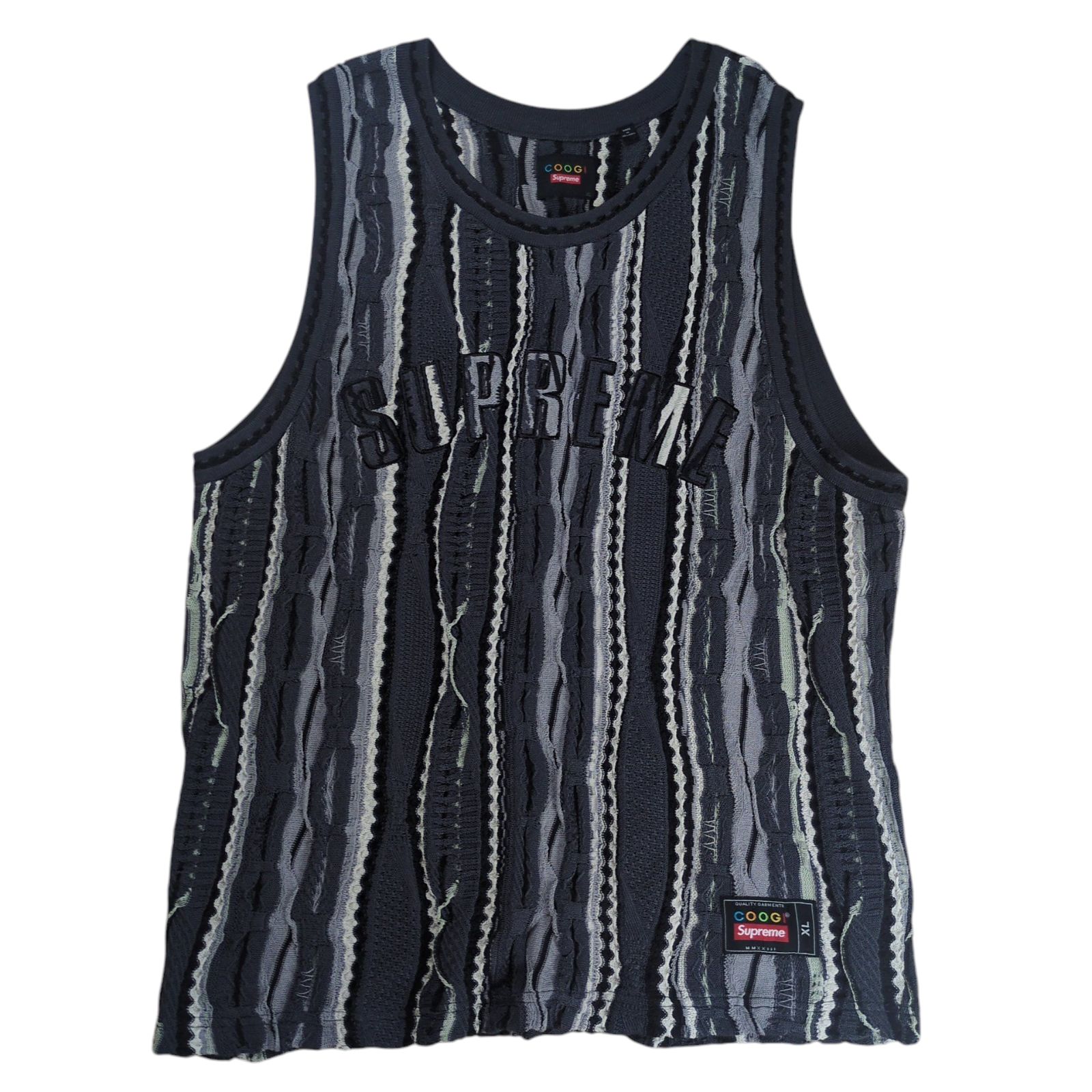 Supreme×COOGI 2025SS Basketball Jersey No Sleeve Cut Sew