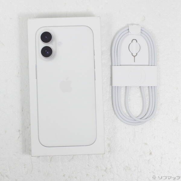 中古品〕 iPhone16 256GB ホワイト MYDX3J／A SIMフリー【276