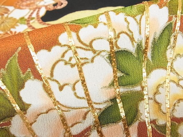 平和屋着物□豪華色留袖 刺繍 風景花文 暈し染め 金彩 正絹 逸品