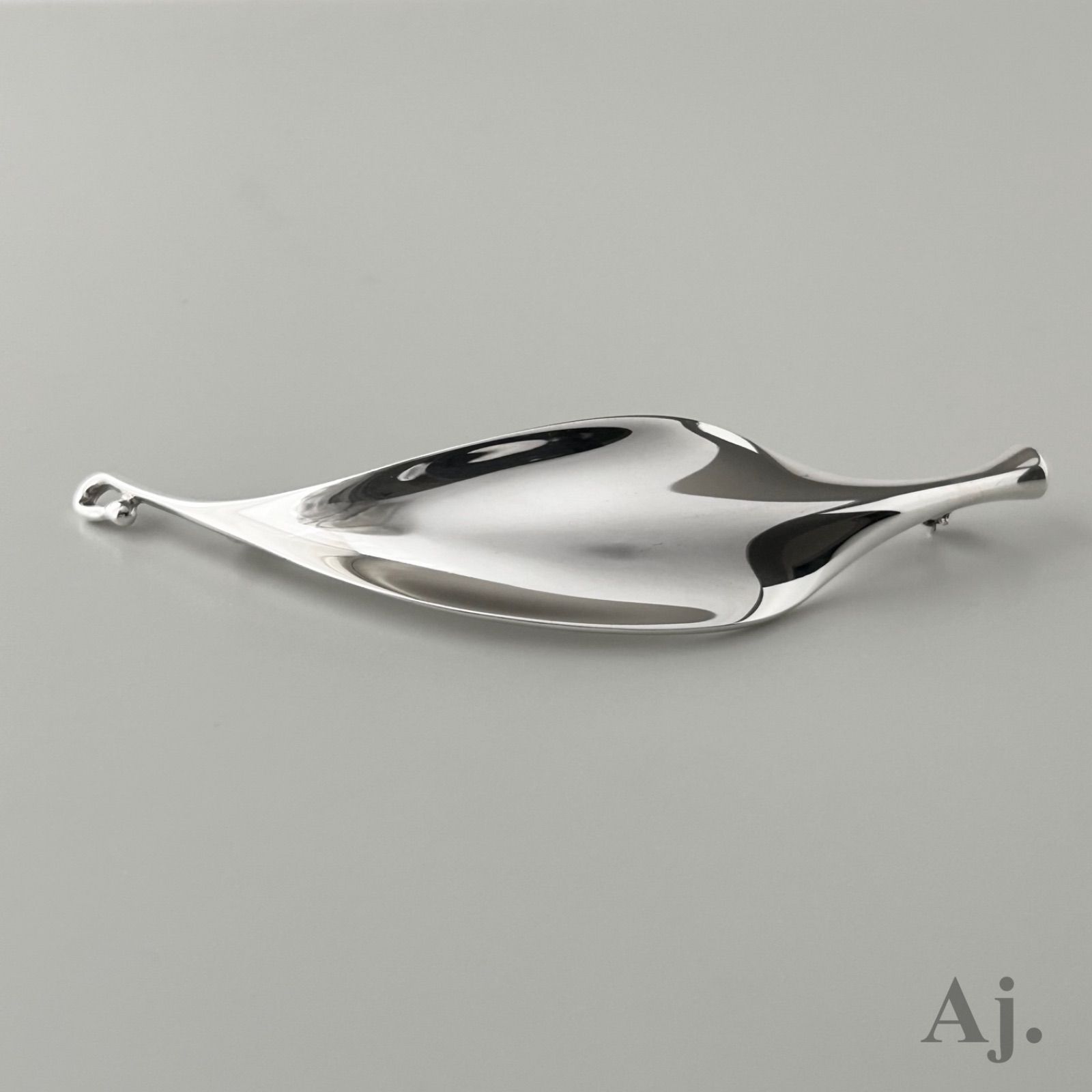 ジョージジェンセン 391 リーフ ブローチ   1 ジョージジェンセン 391 リーフ ブローチ GEORG JENSEN 1