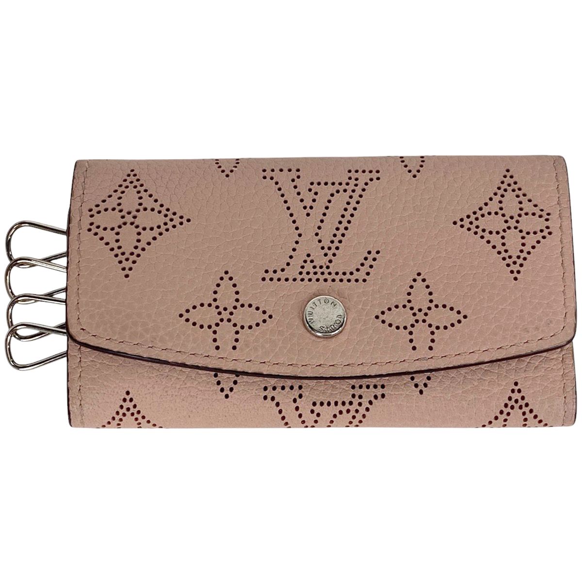 在庫一掃 ルイ ヴィトン Louis Vuitton ミュルティクレ 4 キーホルダー キーフック キーケース モノグラムマヒナ マグノリア M64056 レディース