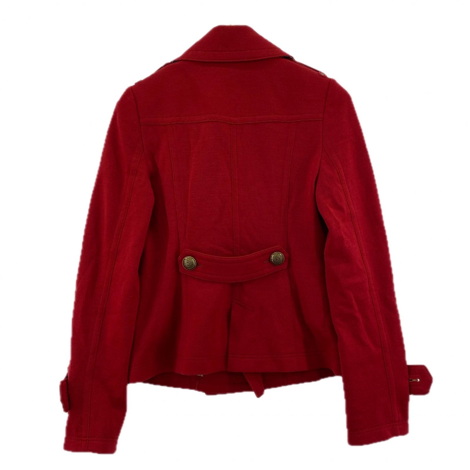 BURBERRY BLUE LABEL バーバリーブルーレーベルピーコート size38/レッド