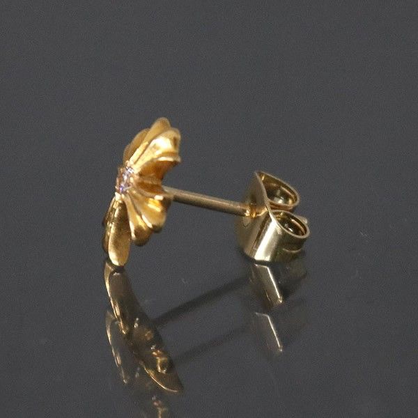 確実正規品　クロムハーツ　ピアス　no2 ch 人気モデル CHROME HEARTS 銀座店 クロムハーツ 22K No2 CHクロス スタッド