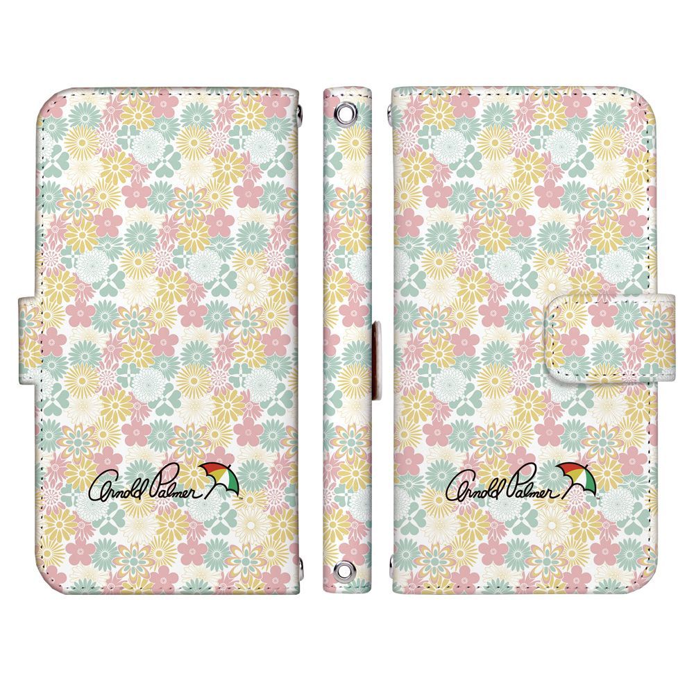 アーノルドパーマー ライセンス arrows We2 Plus M06 ケース 手帳型 スマホケース [デザイン:design.44/マグネットハンドあり] Arnold Palmer 傘 おしゃれ 大人