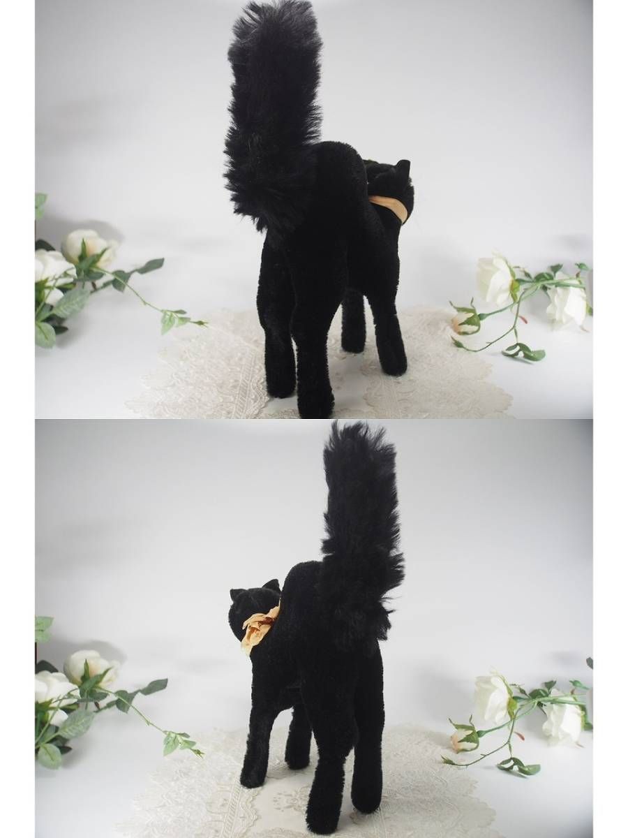 シュタイフ☆Black Tom Cat 22cm☆ブラックトムキャット/黒猫 - メルカリ