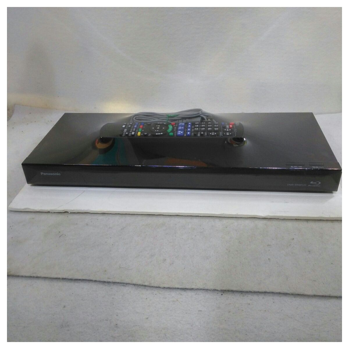 動作 済 本体 リモコンのみ パナソニック 500GB 2チューナー ブルーレイレコーダー 4Kアップコンバート対応 DIGA DMR-BRW520 ブラック 2017年製
