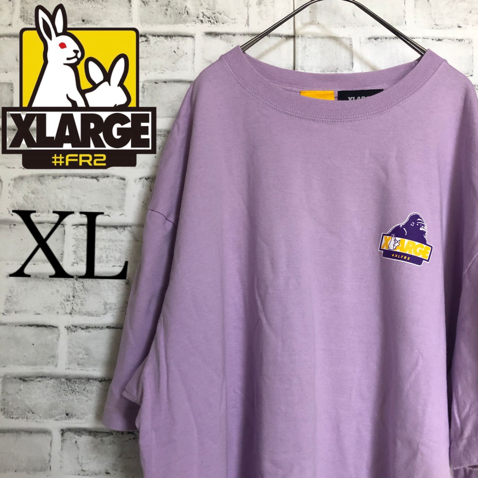 希少XL⭐️FR2×XLARGE コラボTシャツ パープル ビッグロゴ - メルカリ